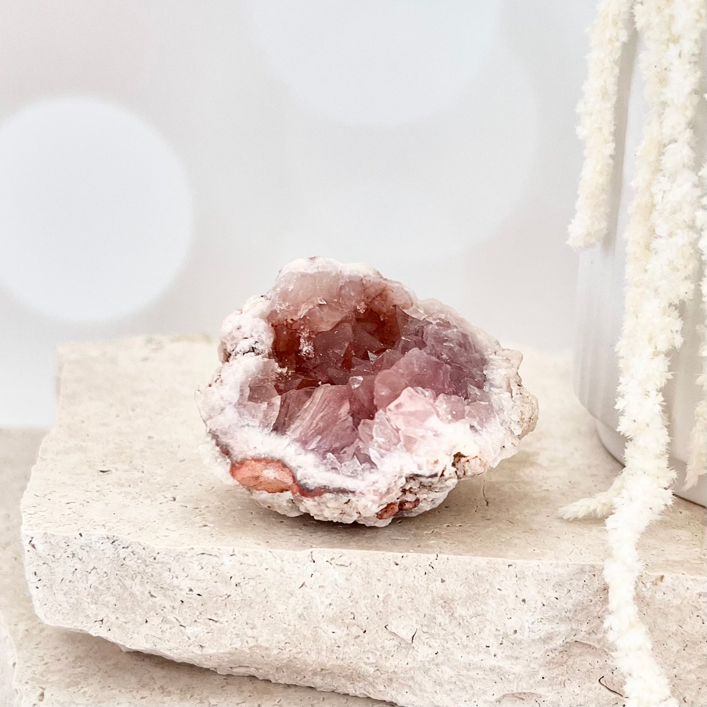 Pink Amethyst Geode Cluster #3